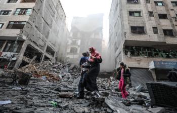 جانب من تدمير الاحتلال لعمارة 