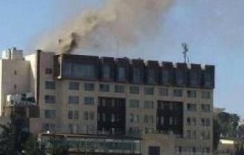 مشهد عام للحريق في الفندق - متداول