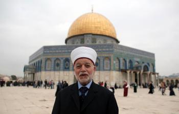  مفتي القدس والديار الفلسطينية محمد حسين (أ ف ب)