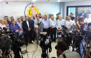 خلال مؤتمر الصحفي الذي عقده اتحاد المقاولين