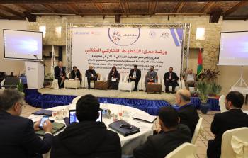 جانب من اللقاء( تصوير : محمود أبو حصيرة)