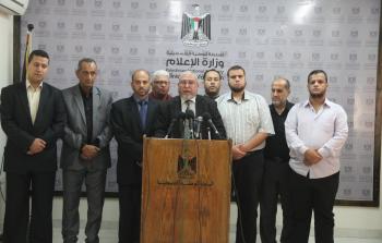 جانب من المؤتمر - تصوير محمود أبو حصيرة