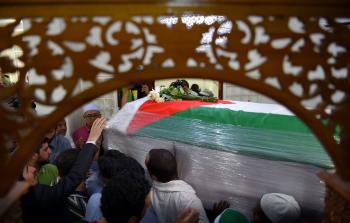 جانب من تشييع الشهيد البطش بماليزيا (أ ف ب)