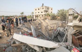 ركام منزل عائلة منير زعرب 