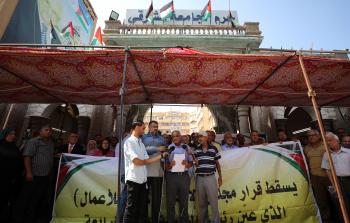 جانب منا لمؤتمر الصحفي- عدسة صحيفة فلسطين/ تصوير: ياسر فتحي