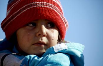 صورة أرشيفية للاجئة من الموصل (أ ف ب)