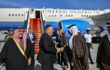 بومبيو يصل البحرين (الأناضول)