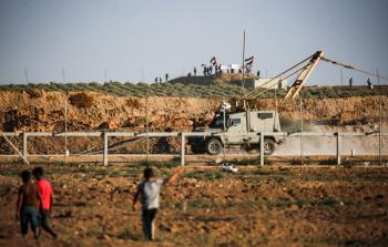 قوات الاحتلال المتمركزة شرق القطاع (أ ف ب)