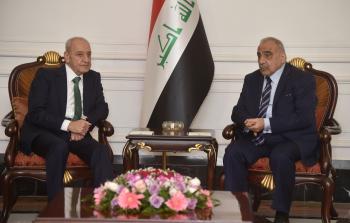 بري وعبد الهادي خلال لقائهما (الأناضول)