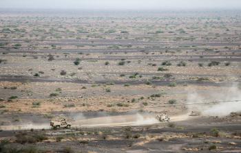 آليات للقوات الحكومية اليمنية (أ ف ب)