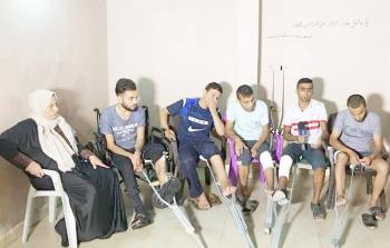 الأشقاء المصابين من عائلة دياب 