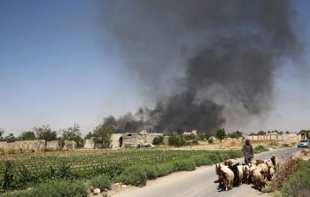 قصف في دومة السورية أول أمس تصوير - (أ ف ب)