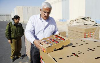 صورة أرشيفية لتصدير خضراوات من غزة 