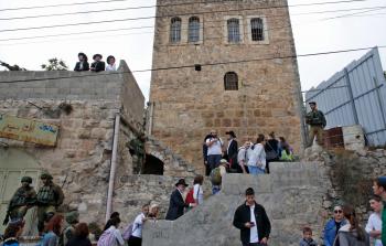 الحرم الإبراهيمي في الخليل (أ ف ب)