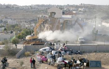 الاحتلال يواصل سياسة هدم بيوت الفلسطينيين   (أرشيف)