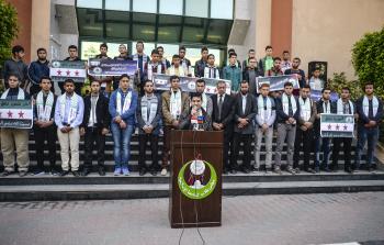 جانب من وقفة تضامنية مع ضحايا مجزرة 