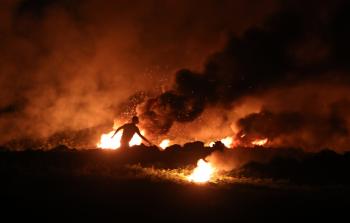 فعلايات الإرباك الليلي شرقي مدينة غزة