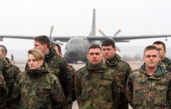 جانب من تدريبات للحلف الأطلسي (أ ف ب)