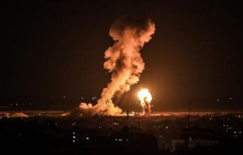 صورة للقصف الإسرائيلي