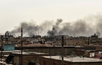 الاشتباكات المستمرة في سوريا تشكل خطراً على اللاجئين الفلسطينيين فيها (أ ف ب)