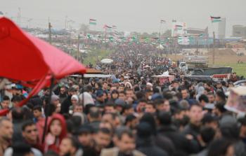إحياء يوم الأرض بمليونية في غزة (عدسة صحيفة فلسطين/ تصوير: ياسر فتحي)