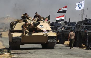 جانب من القوات العراقية المهاجمة لـ