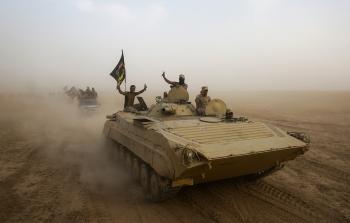 قوات من الحشد الشعبي التي تقاتل 