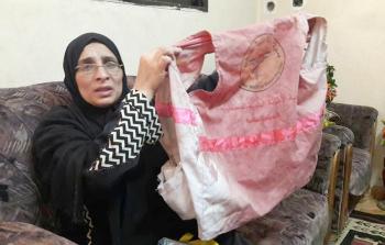 والدة الشهيدة رزان 