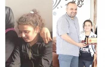 الشهيد بهاء أبو العطا مع ابنته ليان قبل استشهاده 