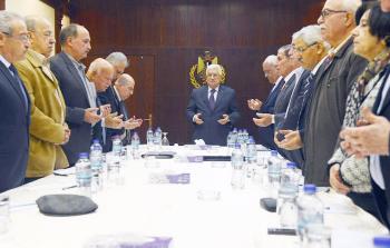 جانب من اجتماع اللجنة التحضيرية لانعقاد المجلس الوطني (أرشيف)