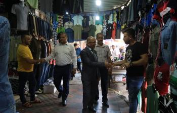 جانب من الجولة الميدانية لرئيس بدلية غزة