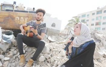 الاحتفال برمضان فوق الركام في غزة 