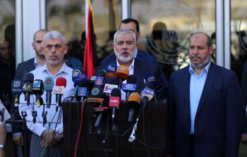 جانب من المؤتمر الصحفي - تصوير ياسر فتحي