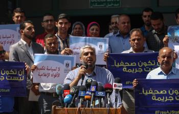 سلامة معروف متحدثاُ في فعالية سابقة (الأناضول)