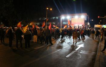 المعارضة في مقدونيا (الأناضول)