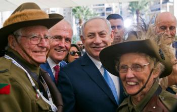 نتنياهو (الثاني من اليمين) (أ ف ب)