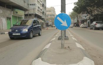 الإشارات التي قامت بلدية غزة بتركيبها 