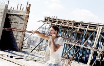 أحد الأعمال الإنشائية في قطاع غزة (أرشيف)