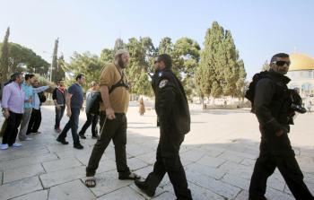 مستوطنون يقتحمون الأقصى (أ ف ب)