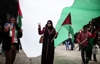 جانب من المسيرة (الأناضول)