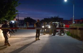 مكان الهجوم الذي أودى بحياة عشرات الجنود الأفغان (أ ف ب)