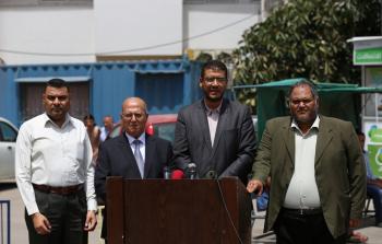 جانب من المؤتمر الصحفي (تصوير / محمود أبو حصيرة)