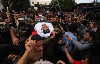 جانب من مسيرة التشييع 