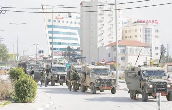 جانب من اقتحام الاحتلال لرام الله (أ ف ب)