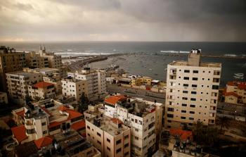 منخفض جوي بغزة (أ ف ب)