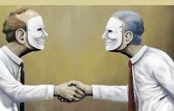 صورة تعبيرية عن النفاق 