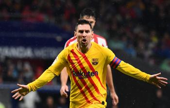 الأرجنتيني ليونيل ميسي قائد فريق برشلونة