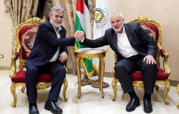 هنية والنخالة خلال اللقاء