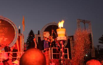 جانب من حفل إيقاد الشغلة بغزة أمس