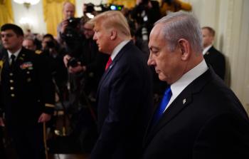 ترامب ونتنياهو خلال الإعلان عن 